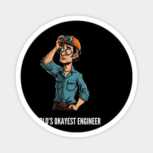 World's Okayest Construction Engineer v1 Magnet